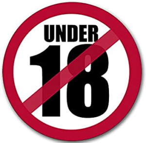 No under 18's allowed in the salon
