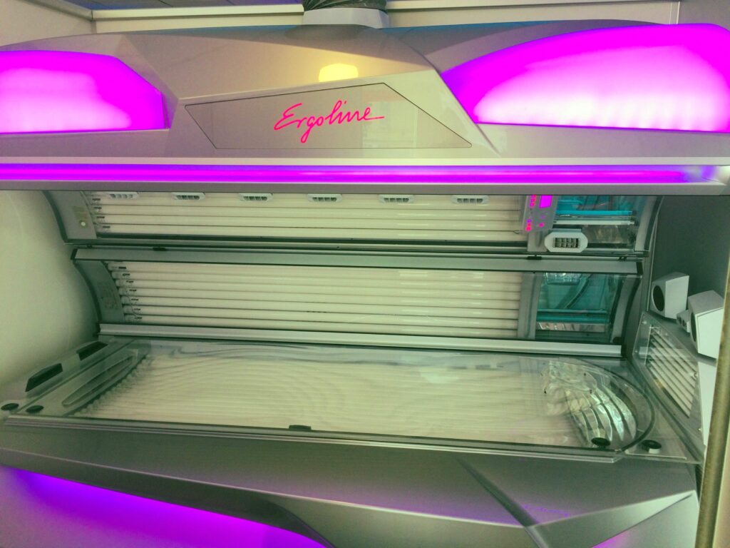 Front view of Ergoline Affinity 700 Sunbed The Tanning Centres Horsham