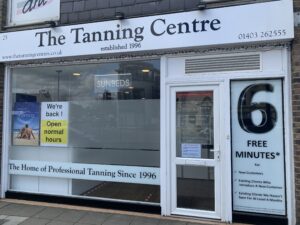 Front view of The Tanning Centre in Horsham