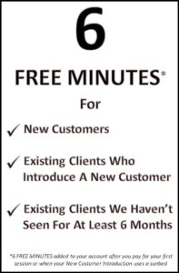 6 free minutes special offer