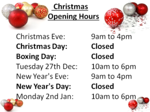 The Tanning Centre Horsham Christmas Opening Hours