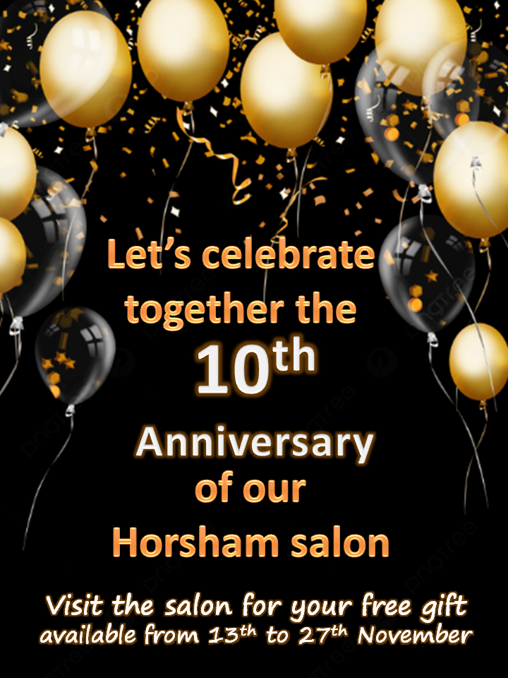Celebrating the 10th anniversary of our Horsham salon