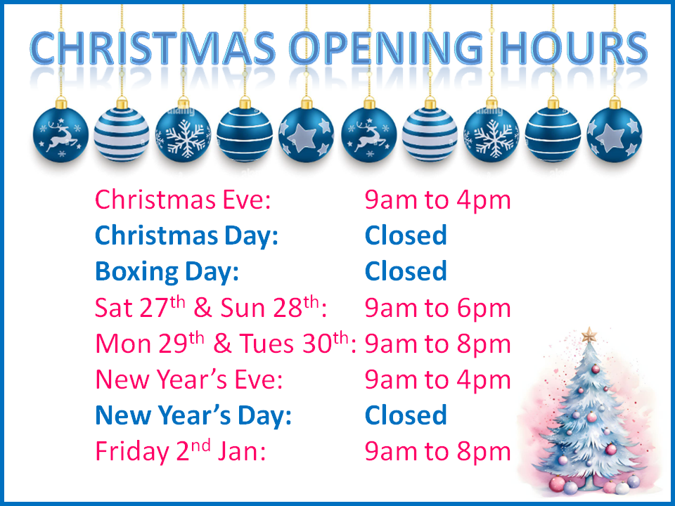The Tanning Centre Christmas Opening Hours